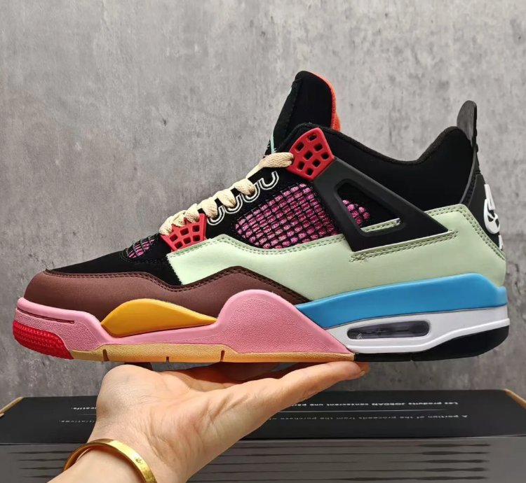 J Balvin X Air Jordan 4 Multicolor Shoes Sneakers