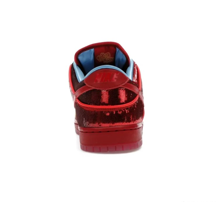 Sb Dunk Low The Wizard Of Oz Ruby Red Slipper Golden Ticket Shoes Sneakers