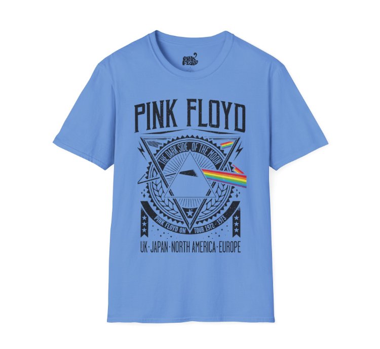 Pink Floyd World Tour Carolina Blue T-shirt - Size Usa