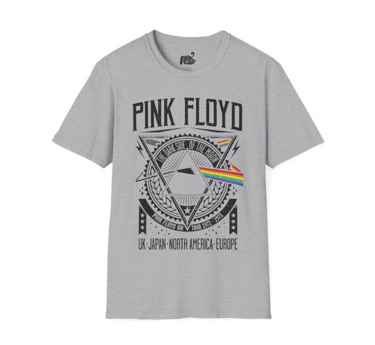 Pink Floyd World Tour Grey T-shirt - Size Usa