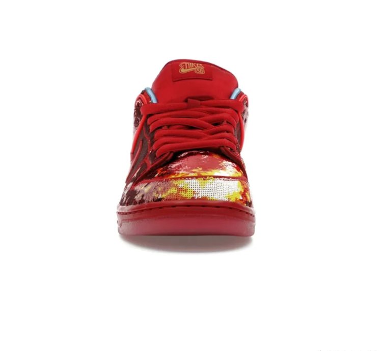 Sb Dunk Low The Wizard Of Oz Ruby Red Slipper Golden Ticket Shoes Sneakers
