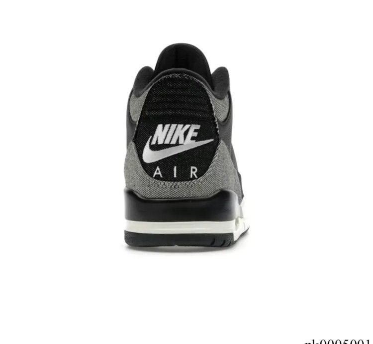 Levis X Aj 3 Black Denim Shoes Sneakers
