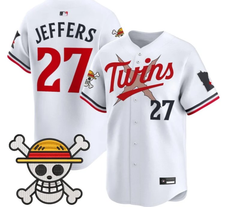 Ryan Jeffers Jersey 27 Minnesota Twins One Piece Premier Stitched White