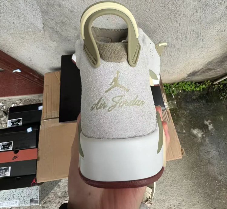 Air Jordan 6 Sail Neutral Olive Shoes Sneakers
