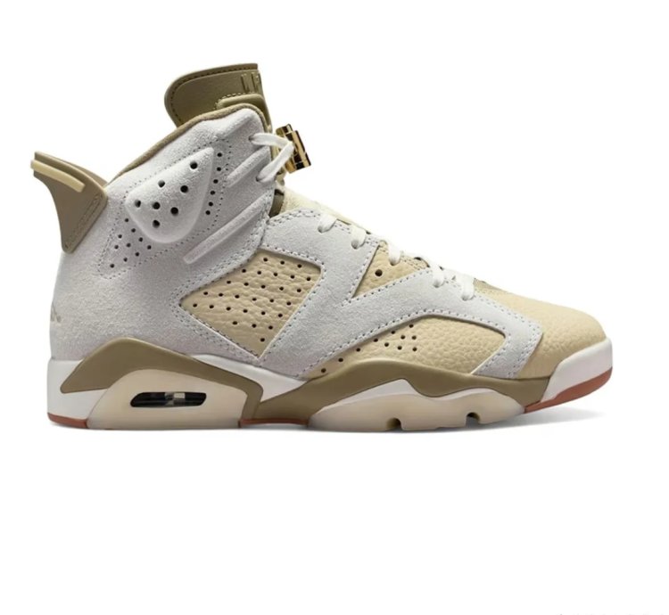 Air Jordan 6 Sail Neutral Olive Shoes Sneakers