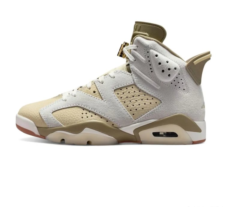 Air Jordan 6 Sail Neutral Olive Shoes Sneakers
