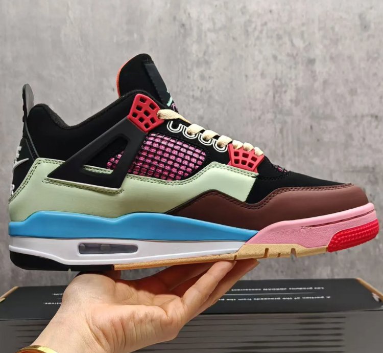 J Balvin X Air Jordan 4 Multicolor Shoes Sneakers