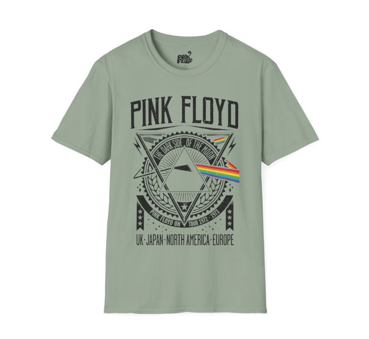 Pink Floyd World Tour Sage T-shirt - Size Usa