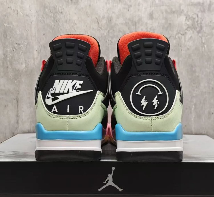 J Balvin X Air Jordan 4 Multicolor Shoes Sneakers