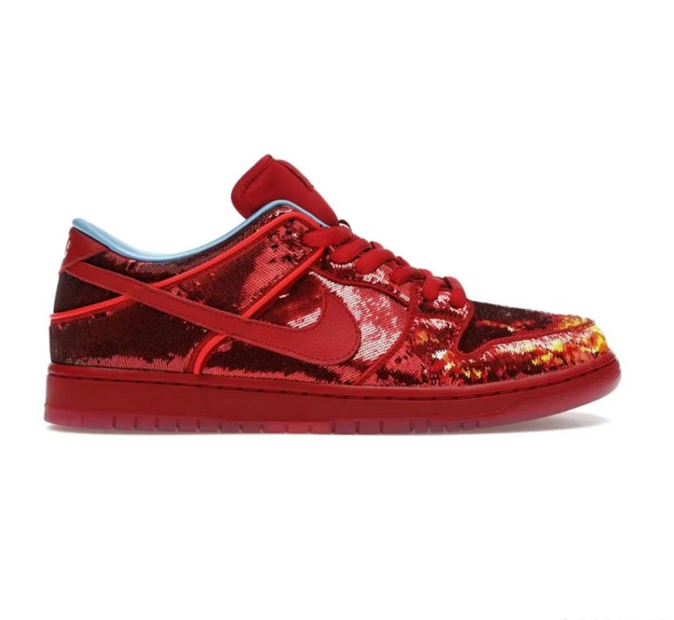 Sb Dunk Low The Wizard Of Oz Ruby Red Slipper Golden Ticket Shoes Sneakers