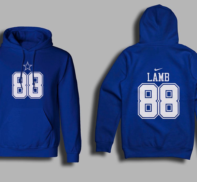 Dallas Lamb 88 Unisex Sports Navy Hoodie