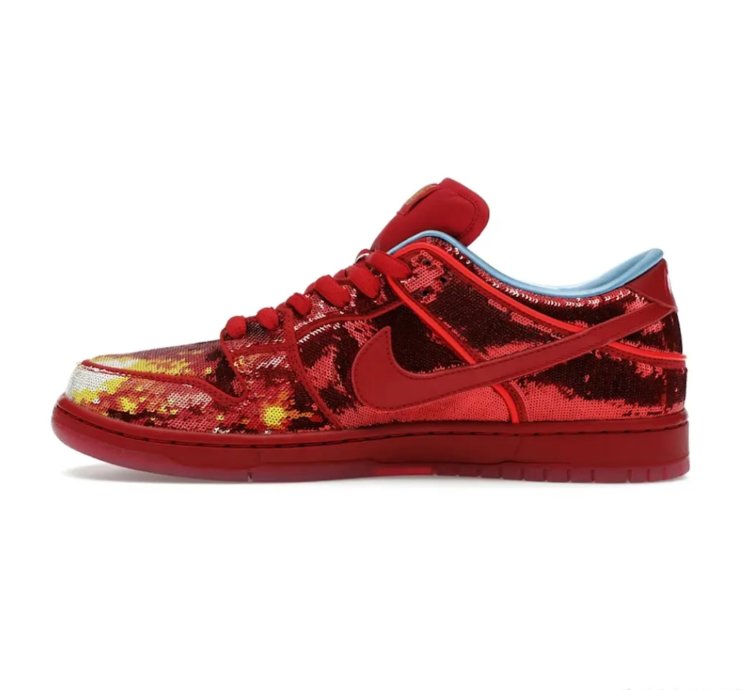 Sb Dunk Low The Wizard Of Oz Ruby Red Slipper Golden Ticket Shoes Sneakers