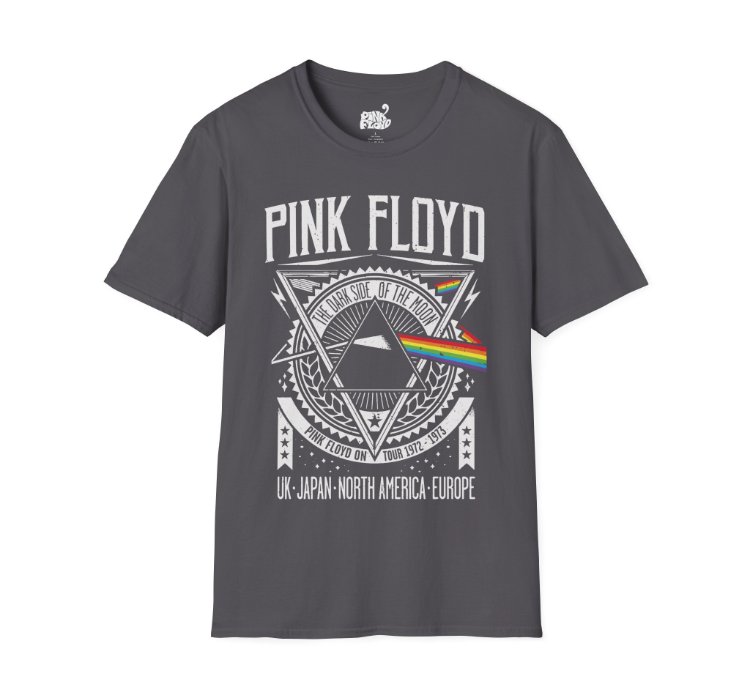 Pink Floyd World Tour Charcoal T-shirt - Size Usa