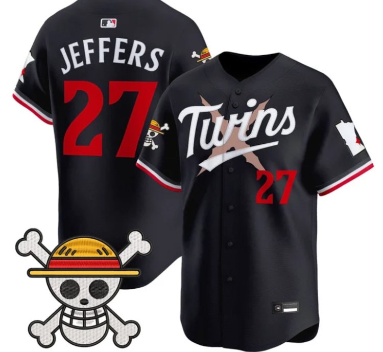 Ryan Jeffers Jersey 27 Minnesota Twins One Piece Premier Stitched Navy