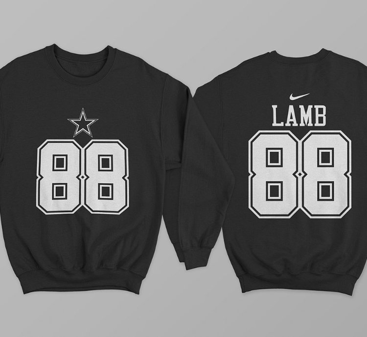 Dallas Lamb 88 Unisex Sports Black Sweatshirt