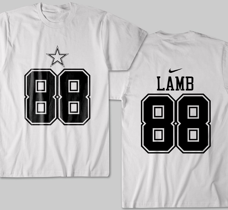 Dallas Lamb 88 Unisex Sports White T-shirt
