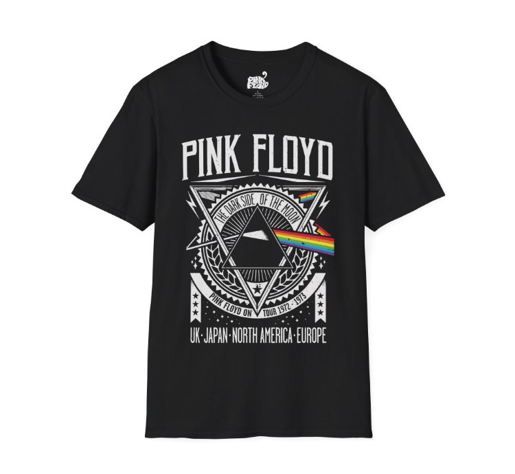 Pink Floyd World Tour Black T-shirt - Size Usa