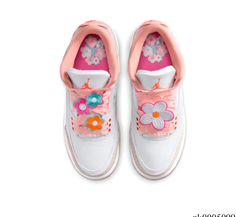Air Jordan 3 Spring Flowers Shoes Sneakers
