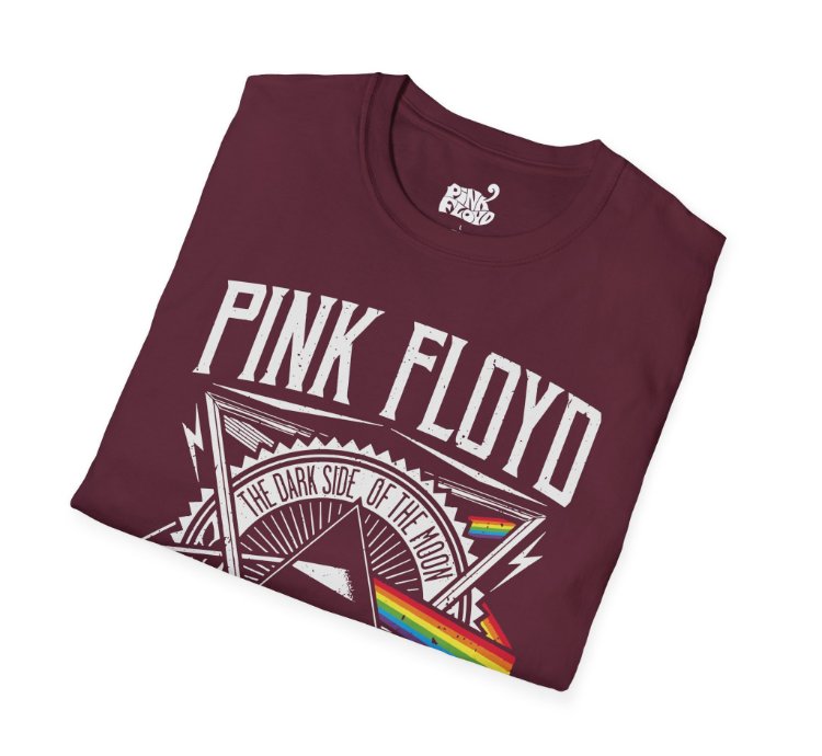 Pink Floyd World Tour Maroon T-shirt - Size Usa