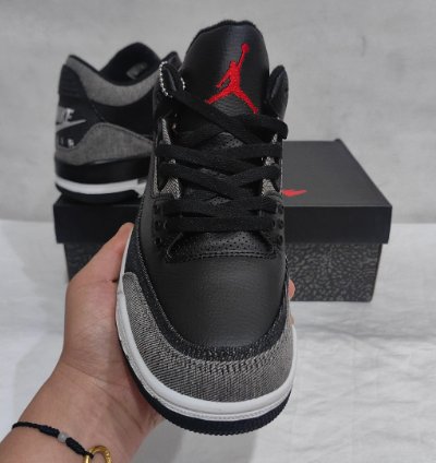 Levis X Aj 3 Black Denim Shoes Sneakers