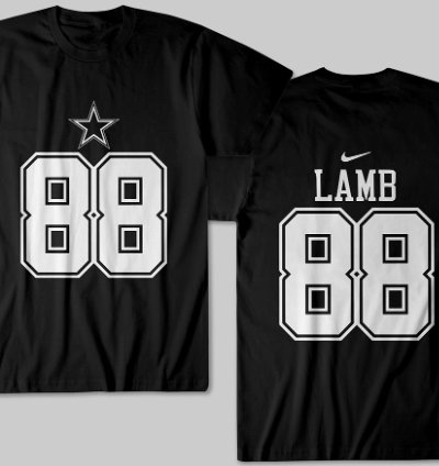 Dallas Lamb 88 Unisex Sports Black T-shirt