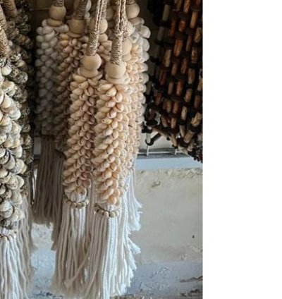 Boho Shell Macrame Tassel 70cm Bali Curtain Tieback Handmade Coastal Wall Hanging Decor