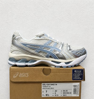Asics Gel-kayano 14 White Light Navy 1203a537-115