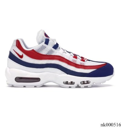 Air Max 95 White Deep Royal Blue Gym Red Shoes Sneakers