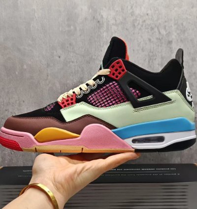 J Balvin X Air Jordan 4 Multicolor Shoes Sneakers