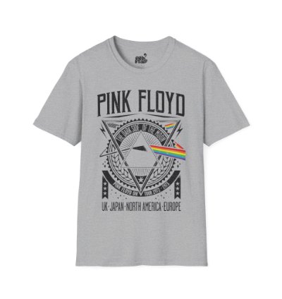 Pink Floyd World Tour Grey T-shirt - Size Usa