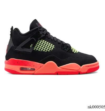 Air Jordan 4 Retro Black Infrared Barely Volt Shoes Sneakers