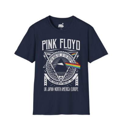 Pink Floyd World Tour Navy T-shirt - Size Usa