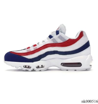 Air Max 95 White Deep Royal Blue Gym Red Shoes Sneakers