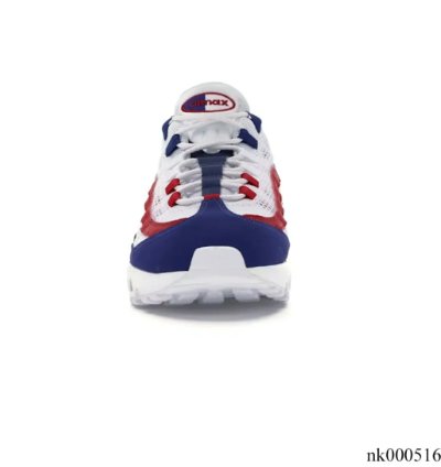 Air Max 95 White Deep Royal Blue Gym Red Shoes Sneakers