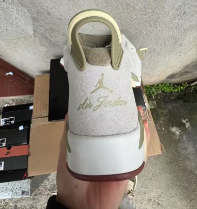 Air Jordan 6 Sail Neutral Olive Shoes Sneakers