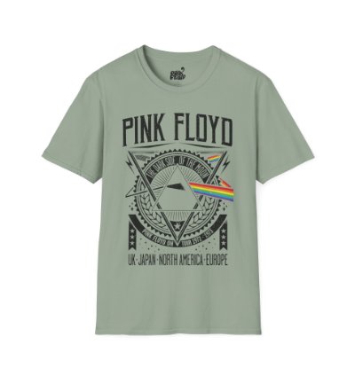 Pink Floyd World Tour Sage T-shirt - Size Usa
