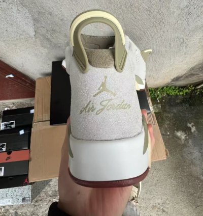 Air Jordan 6 Sail Neutral Olive Shoes Sneakers