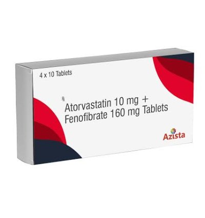 Atovastatin 10 Mg Fenofibrate 160 Mg Tablets Used For To Manage High Cholesterol And Triglyceride Levels