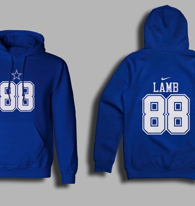 Dallas Lamb 88 Unisex Sports Navy Hoodie