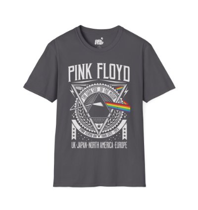 Pink Floyd World Tour Charcoal T-shirt - Size Usa