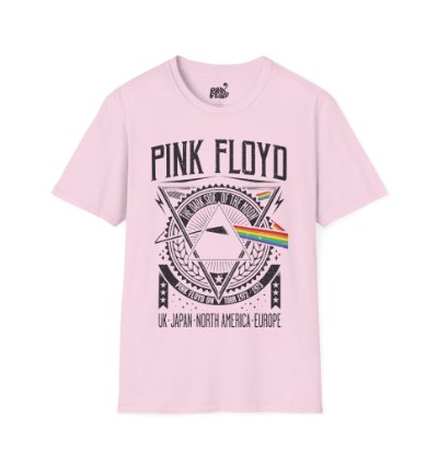 Pink Floyd World Tour Light Pink T-shirt - Size Usa