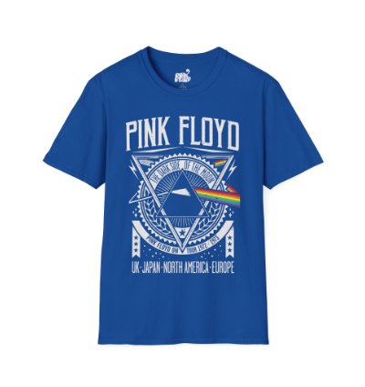 Pink Floyd World Tour Blue T-shirt - Size Usa