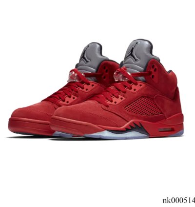 Air Jordan 5 Retro Red Suede Shoes Sneakers