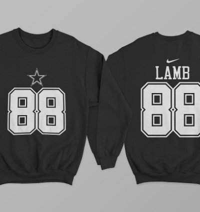 Dallas Lamb 88 Unisex Sports Black Sweatshirt