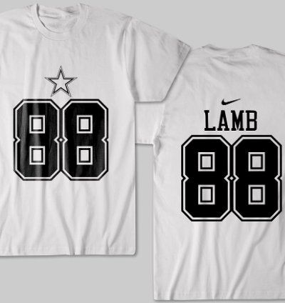 Dallas Lamb 88 Unisex Sports White T-shirt