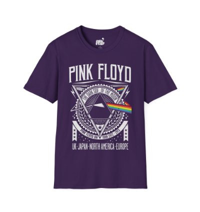 Pink Floyd World Tour Purple T-shirt - Size Usa