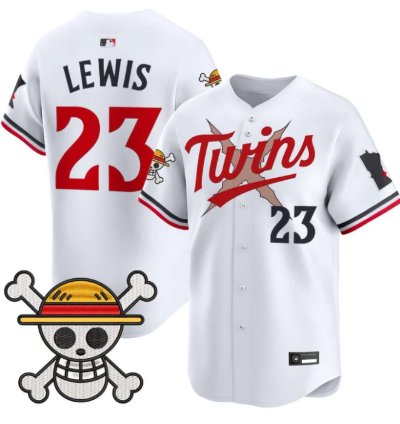 Royce Lewis Jersey 23 Minnesota Twins One Piece Premier Stitched White