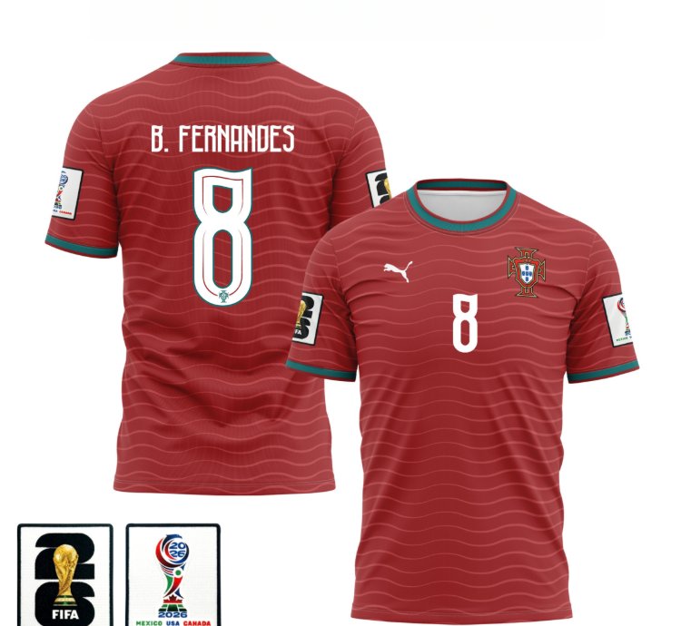 Bruno Fernandes 2026 World Cup Soccer Jersey