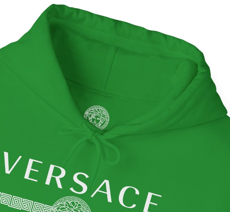Versace Lineas Green Hoodie - Size Usa