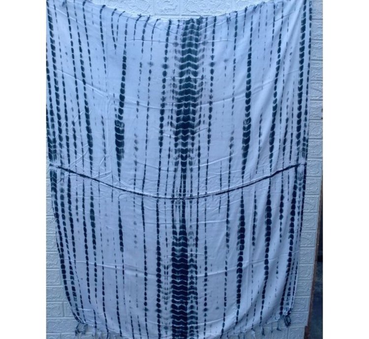Tie Dye Rayon Sarong Multi Purpose Beach Shawl And Resort Wear Wrap
